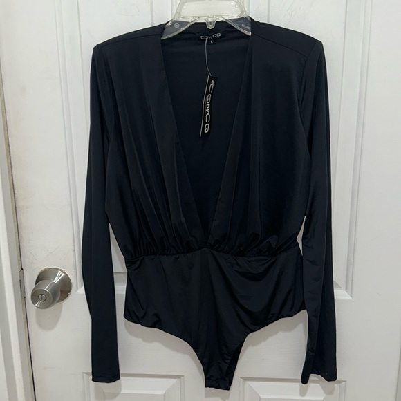 NWT Deep V Plunge Bodysuit - Picture 1 of 3